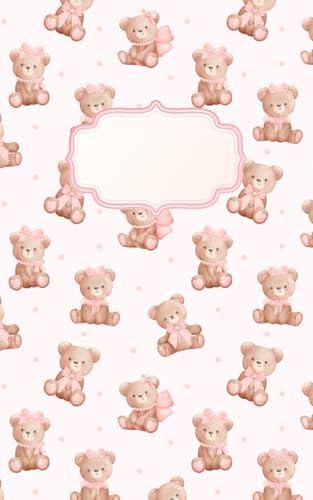 Coquette Aesthetic Teddy Bears & Pink Bows Journal | Cute Preppy Lined Notebook for Diary, School & Daily Journaling: Soft girl 