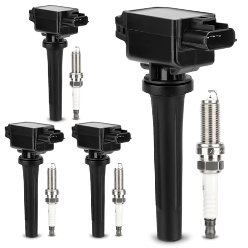 Image of UF656 Ignition Coil & 93501 Double Iridium Spark Plug for 13-18 Mazda CX-5 | 2012-20 Mazda 3 /2014-20 Mazda 6 /2016-19 CX-3 /2016-18 MX-5 Miata 2.0L 2.5L L4 Replaces# PE0118100A C1837 5C1894 GN10625 C-857