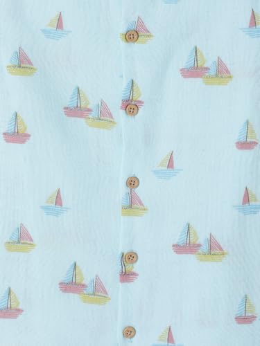Image of Milou Girls 100% Cotton Stripes Allover Print Biowash Shorts | Soft & Breathable, Safe Dyes, Label-Free Comfort