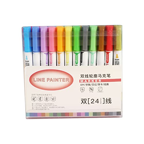 Rotuladores de línea para colorear con punta de 2 0 mm para manualidades, álbumes de recortes, artistas, adultos, ideal para libros de fotos negros, piedra, vidrio, escuela, oficina, suministros de