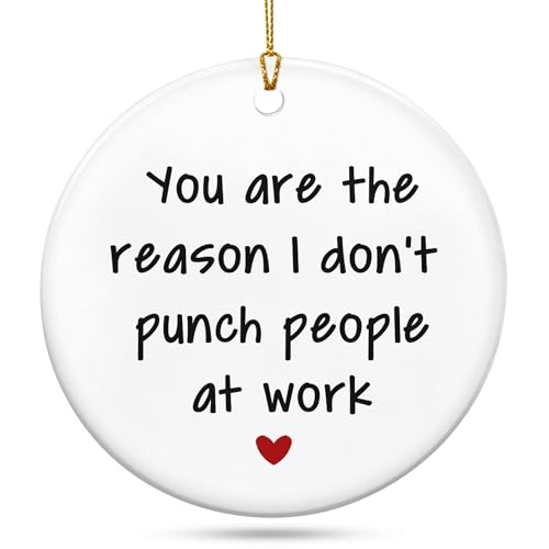 GEEMBI Coworkers Funny Christmas Ornament