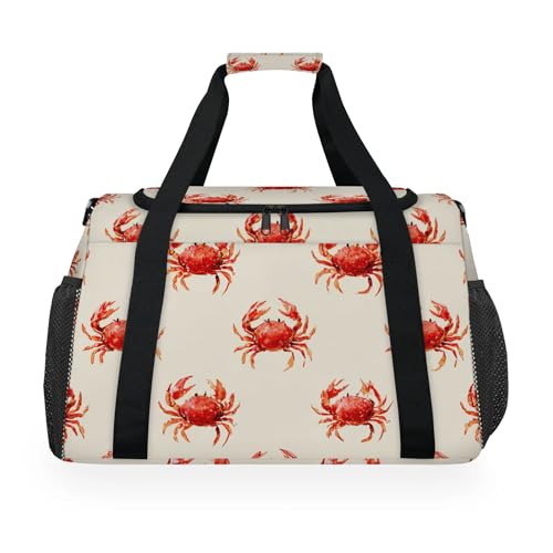 Rainbow White Clouds Love Travel Duffel Bag Weekender Overnight Bags for Women Men Foldable Waterproof Tote Bag with Trolley Sleeve