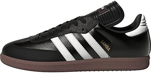 adidas Men's Samba Classic Soccer Shoe,Black/Running White,8.5 M US