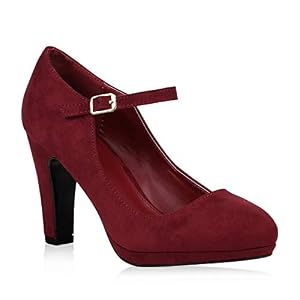 stiefelparadies Damen Schuhe Plateau Pumps Lack Spangenpumps High Heels Blockabsatz 152438 Dunkelrot Velours Basic 40 Flandell stiefelparadies Damen Schuhe Plateau Pumps Lack Spangenpumps High Heels Blockabsatz 152438 Dunkelrot Velours Basic 40 Flandell