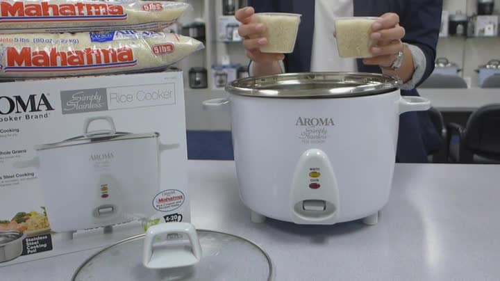 Aroma ARC-757SG 14-Cup, Cooked Simply Stainless Rice Cooker