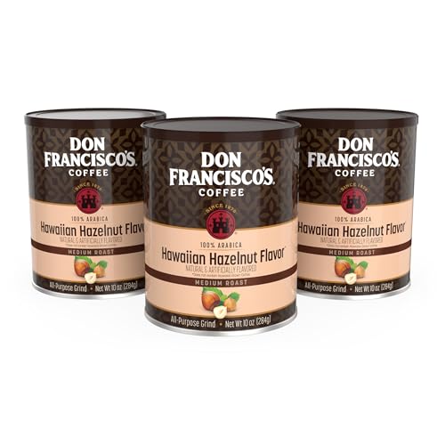 Don Francisco's Hawaiian Hazelnut Coffee Can, Medium Roast, 10 OZ...