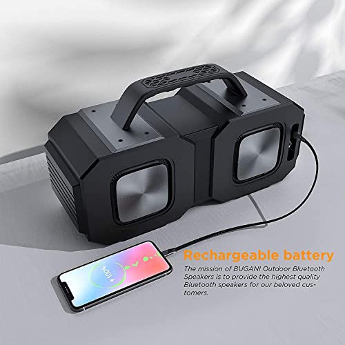 Bugani Bluetooth Speaker, M83 Upgraded Wireless Waterproof Portable Speakers, Better Bass, Longer Battery Life, Mobile Power, Suitable For Outdoor Travel, Camping,Party #TOP5