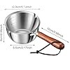 Top-down view of Bhajanshree mini saucepan with dual spouts for easy pouring