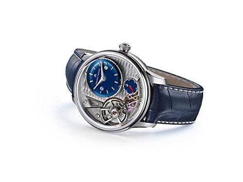 Maurice Lacroix Masterpiece Gravity 43mm Watch | Grey/Blue Leather2