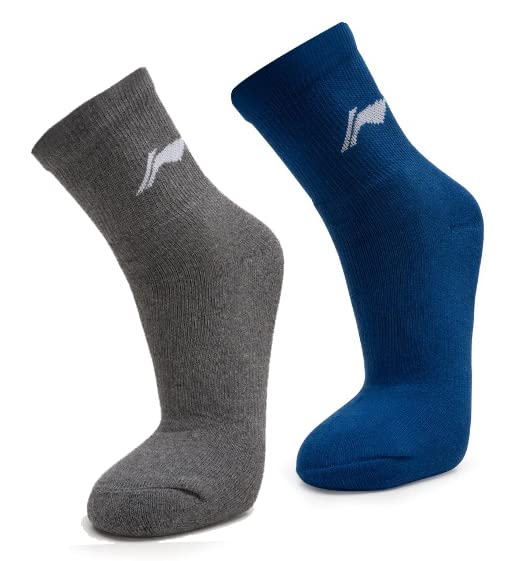 Li-Ning Solid Ankle Badminton Socks (Set of 2) Multicolor