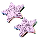 SHINEOFI 16 Stück Teiliges Fünfzackige Pailletten Aufnäher zum Aufbügeln und Annähen Modische Stern Applikationen für Kleidung Hüte Taschen Einfache DIY Anwendung Glitzernde Stoffpatches