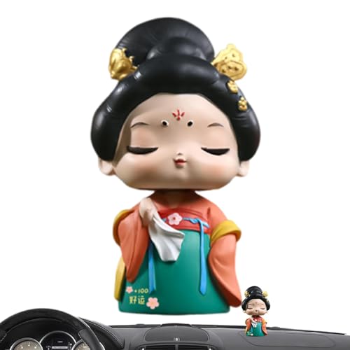 Décoration de voiture à tête secouée, figurines à tête branlante, Décoration de sculpture amusante, Objets de collection de en résine, décoration intérieure pour cheminée, mur, bureau, vitrine