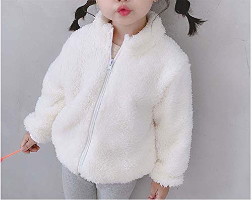 Infant Toddler Baby Ears Hooded Down Jacket Boys Girls Thicken Warm Winter Coat Windproof Lightweight Outerwear (D-White, 0-6 Months) #TOP1