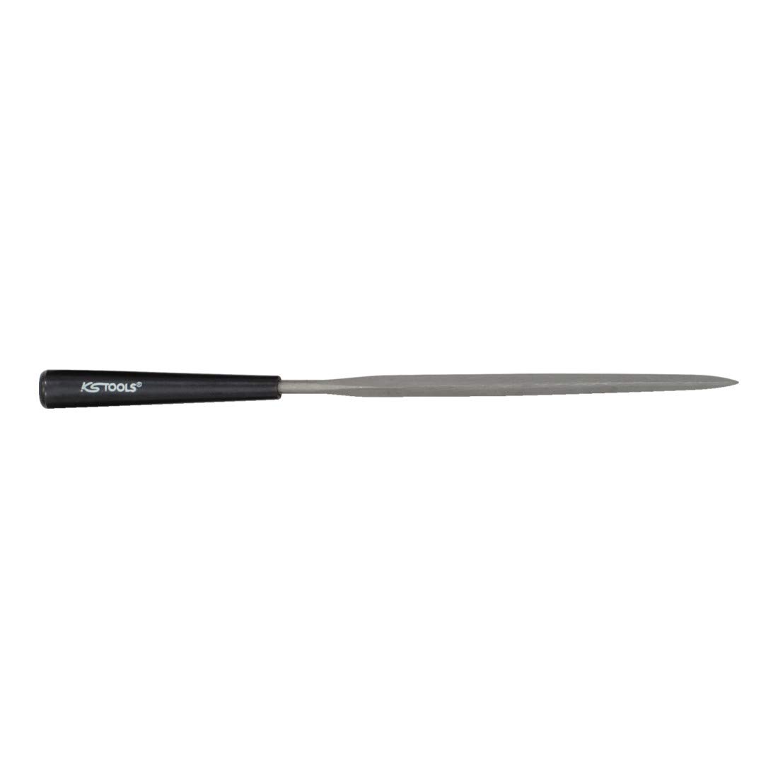 KS Tools Needle Triple File 3mm 90mm Long with Plastic Handle