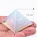 QLRSUXN Opal Healing Crystal Pyramid,Natural Stone White Pyramid for Meditation, Reiki Energy, Chakra Balancing,Energy Enhancement Great Gift for Home Decor, Office Desk, and Spiritual Practices