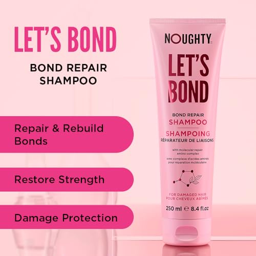 Noughty Let's Bond Builder Shampoo for Repair Restorative Formula for Chemically Treated and Coloured Hair Strengthening Formula to Reduce Breakage and Protect Colour for Longer 250ml - Image 2