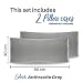 Dreamzie - Set de 2 x Funda de Almohada 40x80 cm, Gris...