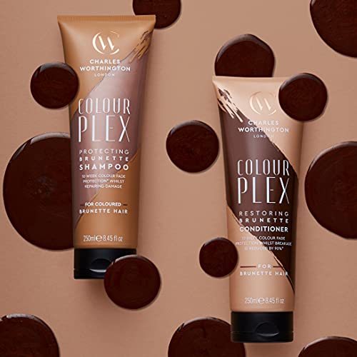 Charles Worthington Colourplex Restoring Brunette Conditioner, Hair Colour Fade Protection, Salon Toning Conditioner for Brunettes, 250 ml - Image 6
