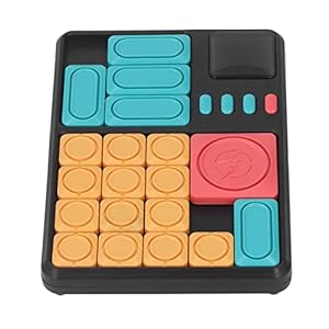 VBESTLIFE Juego de Mesa con Sensor Inteligente Deslizante, Juego de Mesa Interactivo Educativo de Mano para Entrenamiento Cerebral, Rompecabezas Electr¨®Nico, Juego de Mesa con Sensor Inteligente