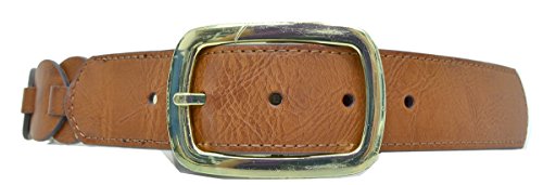 Style & Co. Women's Brown Cognac Braided Look Belt (Small)