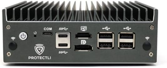 Protectli Vault VP2430-4 Port, Micro Appliance/Mini PC - Intel N150, 4X 2.5G NIC, DDR5 RAM, 32GB eMMC Onboard, M.2 SATA SSD Storage, AES-NI, Barebone