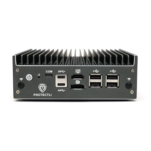 Protectli Vault Pro VP2430-4 Port, Micro Appliance/Mini PC - Intel N150, 4X 2.5G NICs, DDR5 RAM, 32GB eMMC on-Board, M.2 SATA SSD Storage, AES-NI, Barebones