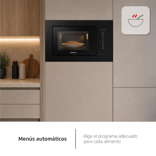 Miniatura 7 de Corberó Microondas Integrable Cmicg520glni Capacidad 20 L Potencia 700 W 10 Niveles Auto Menú Descongelar Temporizador 95 Min Control Táctil Color Negro