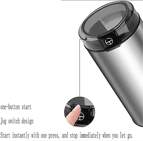 SXLCKJ Getreidebrecher Kommerzielle elektrische Kaffeemühle Edelstahl Kaffeebohnenmühle für Gewürze Nuss (Crusher) – Bild 6
