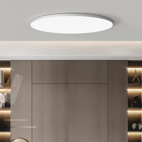 Lampe de plafond LED avec télécommande et intensité réglable 2700K-6500K