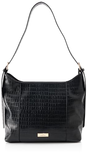 Hobo bag gaufrage reptile FENIA grand sac à main épaule pour femme chic