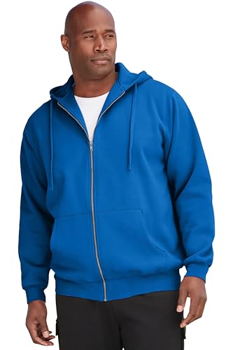 Image of KingSize Men's Big & Tall Fleece Zip-front Hoodie Jacket
