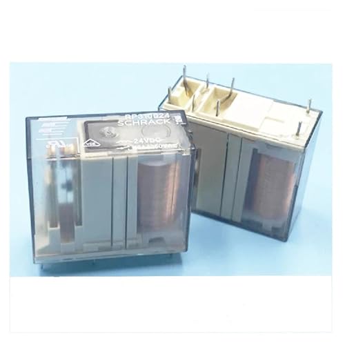 Relé RP310024 24V de alta capacidad 16A con 8 pines para montaje seguro en circuito impreso