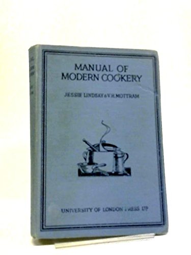 Manual of modern cookery B0008ARGR2 Book Cover