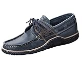  TBS Herren Deckschuh Globek Leder Bootsschuh Farbe blau, Größe H: 46