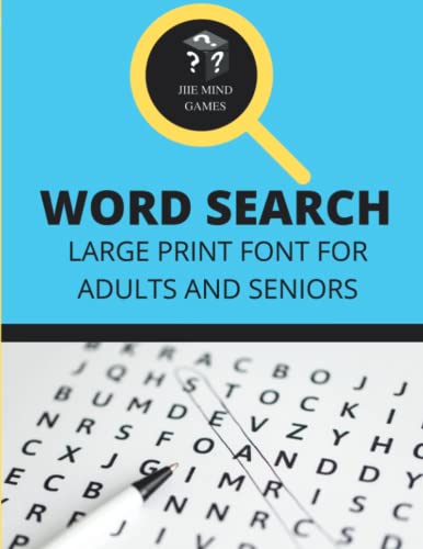 Word Search Puzzle Large Print for Adults and Seniors