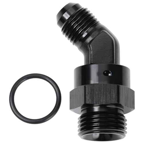 Adaptador 6AN a 10AN ORB de 45 grados para conectar tuberías de combustible 4