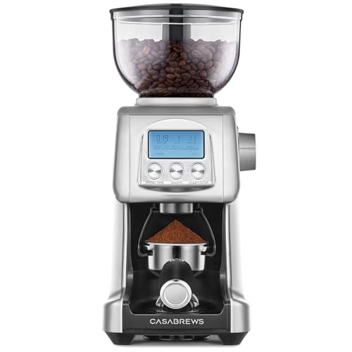 CASABREWS Tornado Electric Conical Burr Coffee Grinder, Automatic Burr Coffee Grinder with 77 Precision Grind Settings for Espresso to French Press, Special for Barista and Coffee Lovers