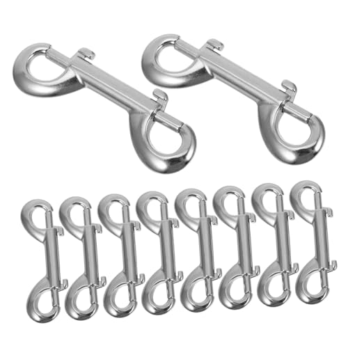 NAMOARLY 10pcs Double Ended Bolt Snap Hooks Detachable Snap Hook Swivel Clasp for Dog Leash Key Holder