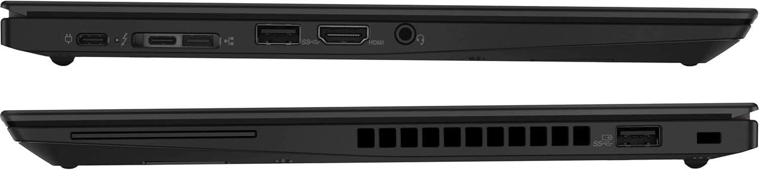 Lenovo ThinkPad T490s Business Laptop 14" FHD (1920x1080), Intel Core i7-8665U, 16GB RAM, SSD da 256GB, tastiera US QWERTY Windows 11 Pro (ricondizionato)