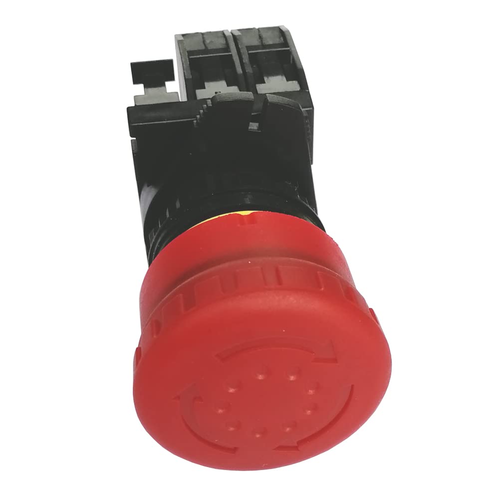 HY57B 250 V 12 A 1NC pulsante pulsante pulsante rosso di emergenza per elettrodomestici