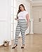 HAPPIERE Christmas Leggings Plus Sizes for Women High Waist Stretchy Workout Yoga Pants Striped Tights