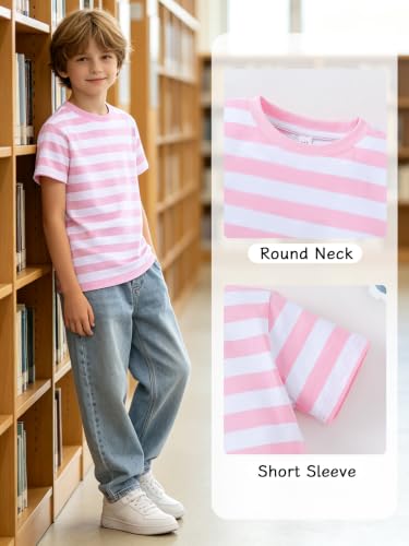 Image of Magic Park 6M-14Y Kid Striped T-Shirt Boys Cotton Tee Basic Top