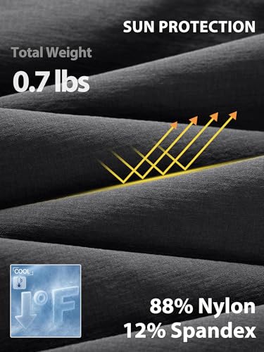 Mens Hiking Pants Lightweight Cargo Work Tactical Nylon Stretch Waterproof Quick Dry Fishing Travel Outdoor 6 Pockets3