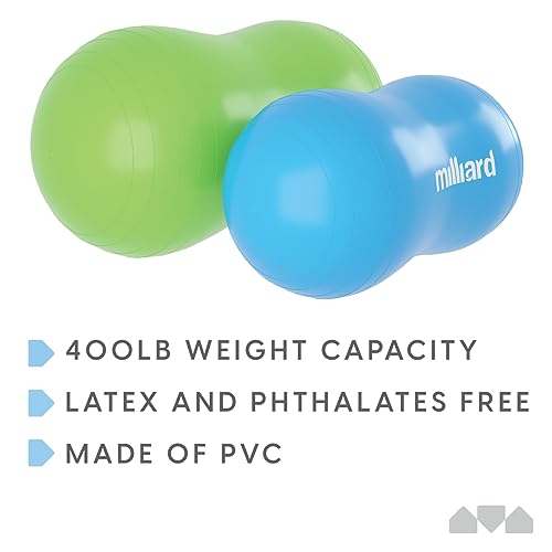 Image of Milliard Peanut Ball Physio Roll for Exercise, Therapy, Labor, Birthing and Dog Training