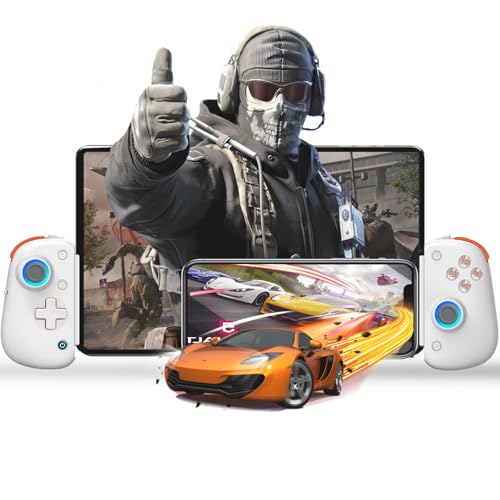 Koiiko Wireless Controller D8 Pro for 13in iPad, Tablet, iOS/Android/PC/Switch/PS4, 7-color RGB, Mobile Cloud Game, Streaming on PS/Xbox/PC Console, iPhone 16/15/14, Hall Effects Joysticks