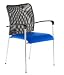 Produktbild Buerostuhl24 668835 Konferenzstuhl / Besucherstuhl mito Net 4-er Pack / 4 Stühle, schwarz / blau