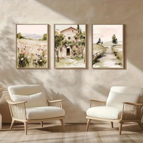 Peintures murales aquarelle pour raviver un mur blanc terne 60x90