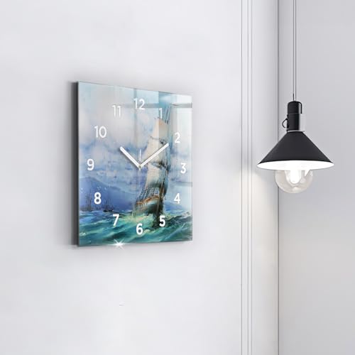 Horloge murale mécanisme silencieux de qualité supérieure Wallfluent - 4