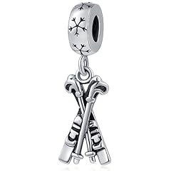 Ski Sticks and Skis Pendant