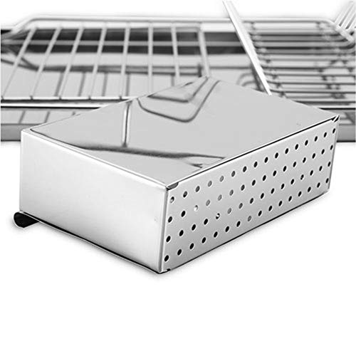 GPCT Stainless Steel Dish Rack & Removable Drain Board. Keeps Utensils, Dishes, Bowls, Spoons, Forks & Knifes Dry & Organized! 12 Dish Slots, Side Cup Slot, Tray, Cutlery Dish Drainer- Easy Assembly - Thumbnail 3